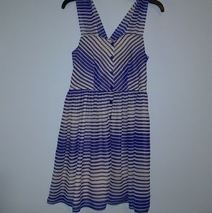 Blue Striped Dress
